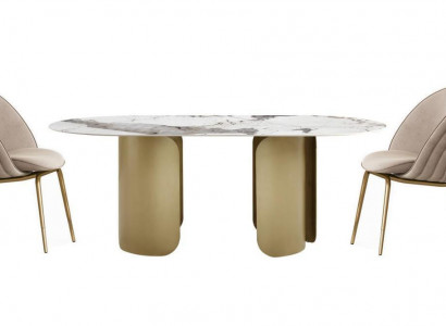 Exclusive dining room set consists of 5 pieces: dining table + 4 chairs luxury complete.